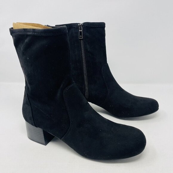 Kenneth Cole Reaction Womens Size 7.5M Road Stretch Block Heel Booties Black $99 - Picture 5 of 10